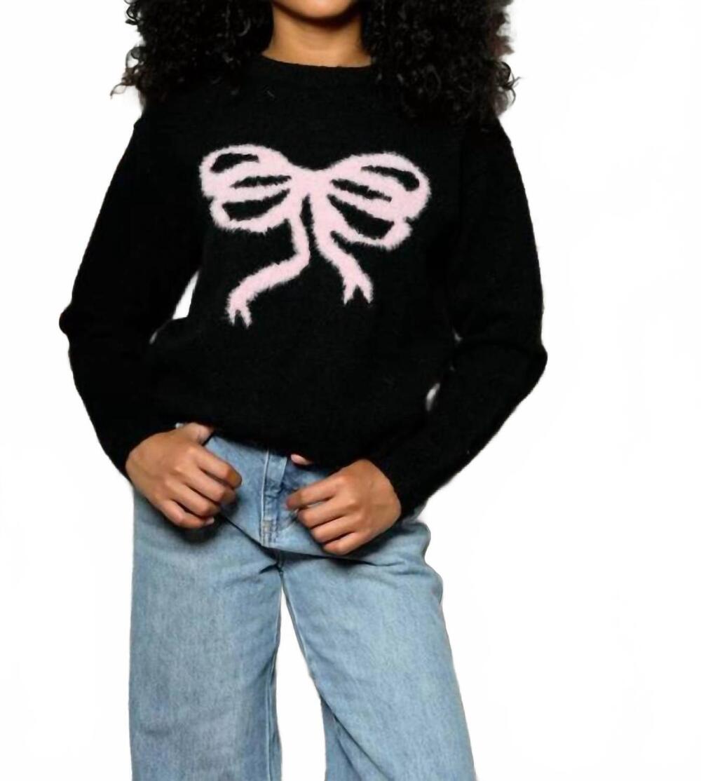 NEW KATIE J NYC junior's maggie sweater in black